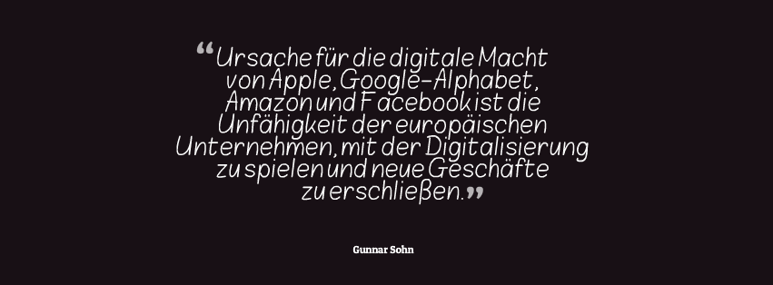 Zum “Marktversagen” der europäischen Unternehmen im Technologie-Wettbewerb | Ich sag mal