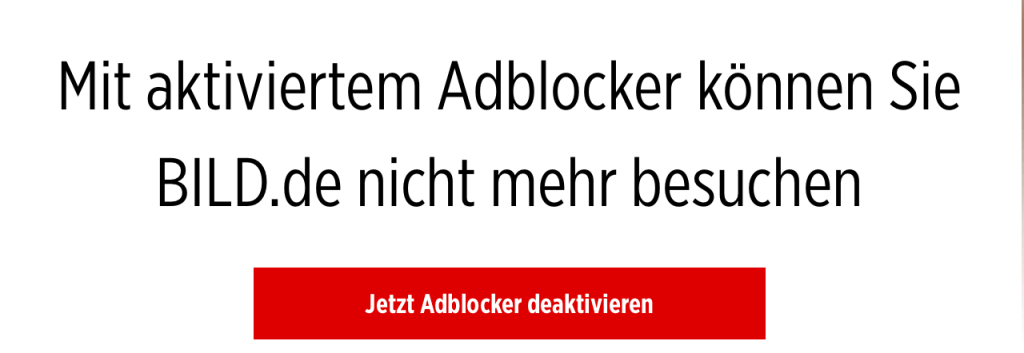 Nichts - oder wenig . ist im Internet umsonst. Wer Werbung blockt, bekommt keine Inhalte. In dem Fall vielleicht nicht ganz so schlimm, aber trotzdem sollte man sich über die Mechanismen im Klaren sein.