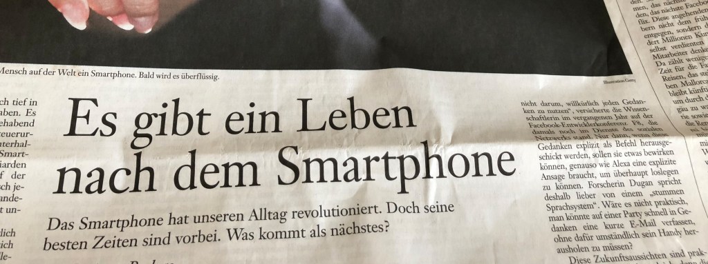 Schluss mit dem Smartphone und die Gedanken sind (noch)&nbsp;frei!?!